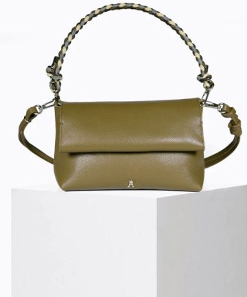Alternative view of Craie Studio bolso amie piel granulada verde caqui