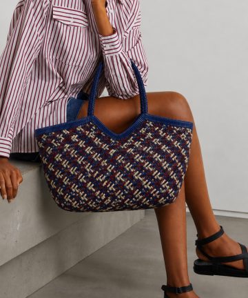 MISTRY foyer tote tricolor azul edición limitada