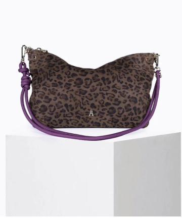 Alternative view of Craie Studio bolso mallow leopardo choco
