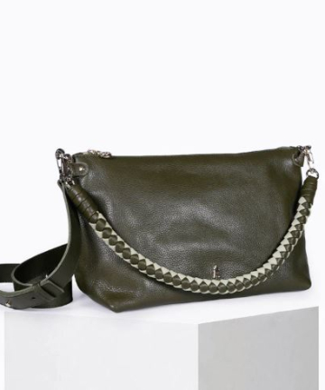Alternative view of Craie studio bolso mallow twist graine green