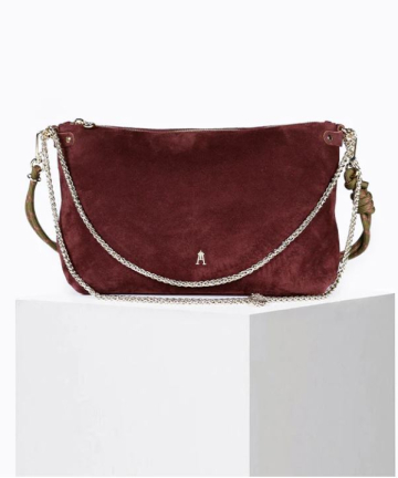 Craie Studio bolso mallow ante burgundy