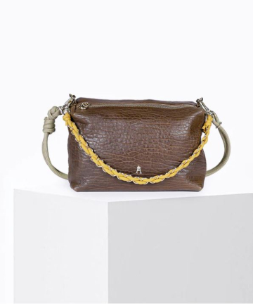 Craie Studio bolso mini halo bubble umber