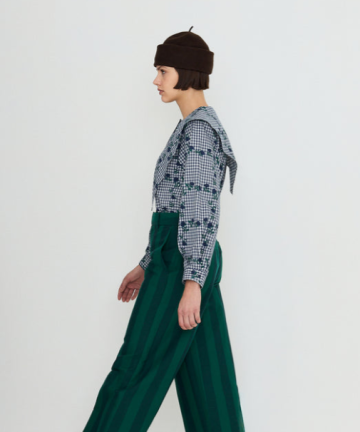 Alternative view of TBS blusa roses con cuello pañuelo
