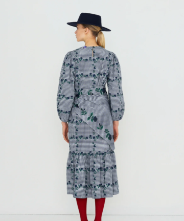 Alternative view of TBS vestido con pañuelo de rosas