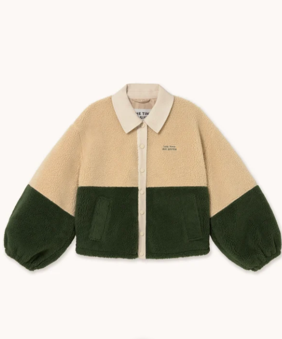 TBS chaqueta sherpa color block - Imagen 5