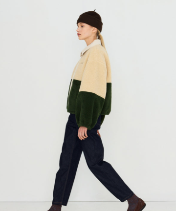 Alternative view of TBS chaqueta sherpa color block