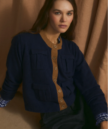 Alternative view of Sophie+Lucie chaqueta militar punto marino