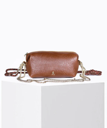 Craie studio  bolso nuage nappa camel