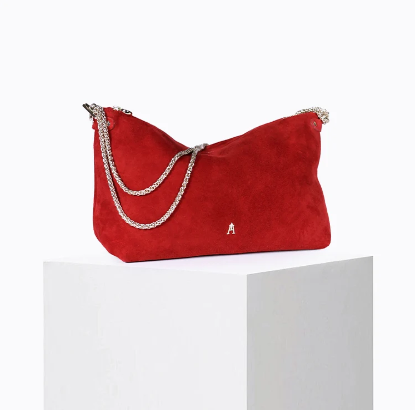 Craie studio bolso mallow suede rouge - Imagen 2