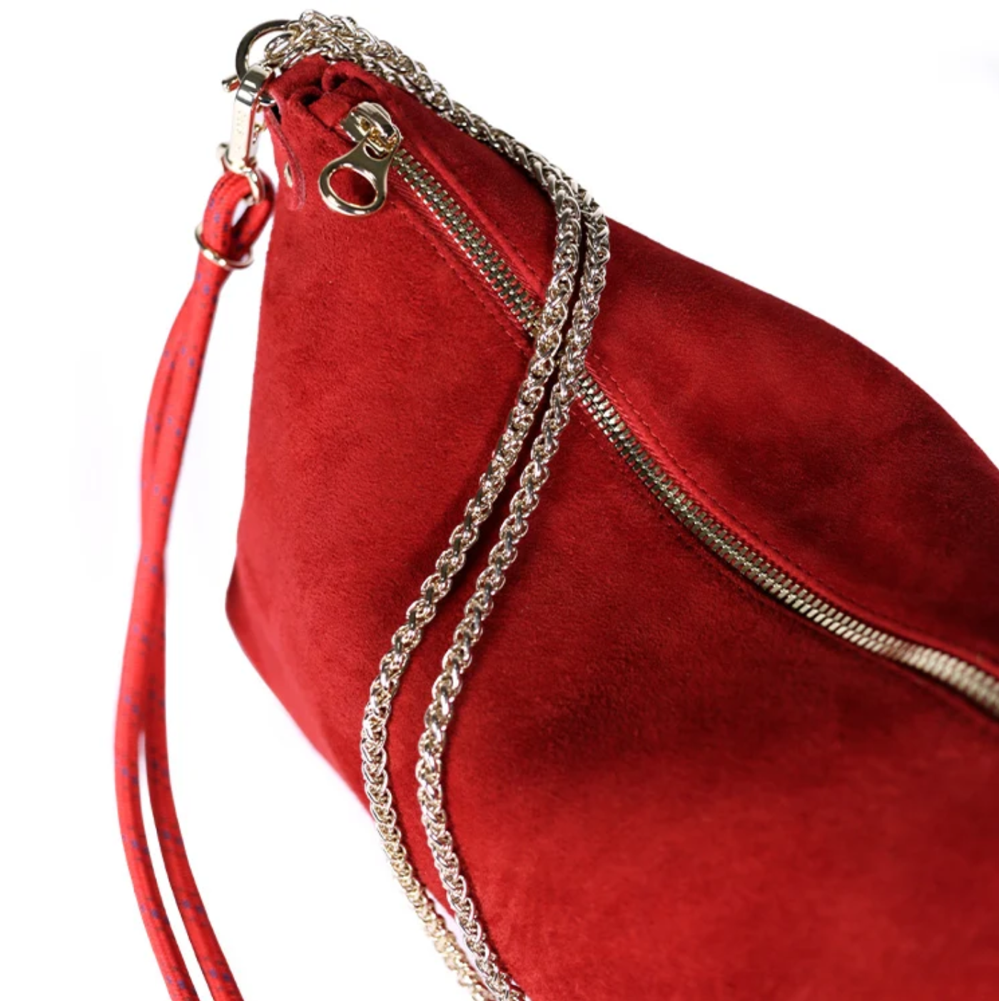 Craie studio bolso mallow suede rouge - Imagen 4