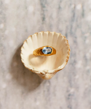 Alhaja anillo positano aqua oro