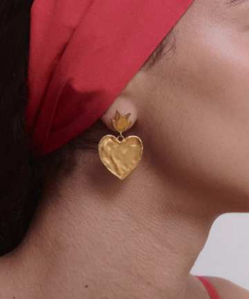 Alternative view of Alhaja pendientes ardiente
