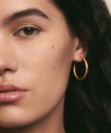 Alternative view of Alhaja aros flamenco oro L