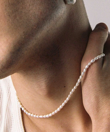 Alternative view of Alhaja collar lolita pearl largo