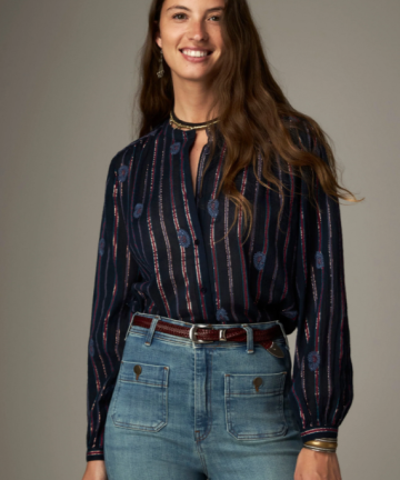 Maison Hotel blusa mina stripe berry