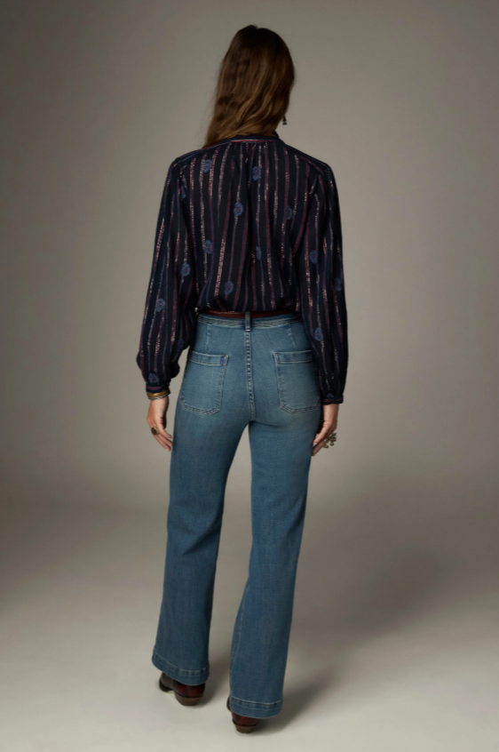 Maison Hotel blusa mina stripe berry - Imagen 6