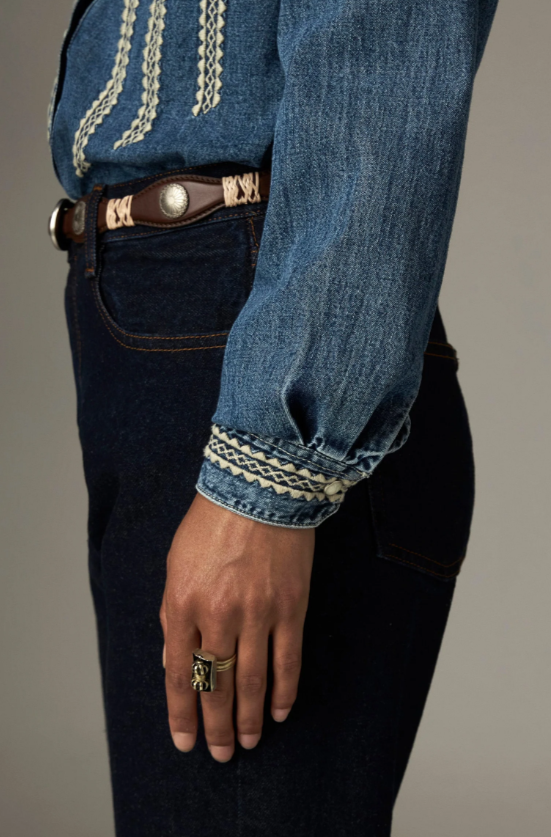 Maison Hotel camisa zach azzurro - Imagen 4