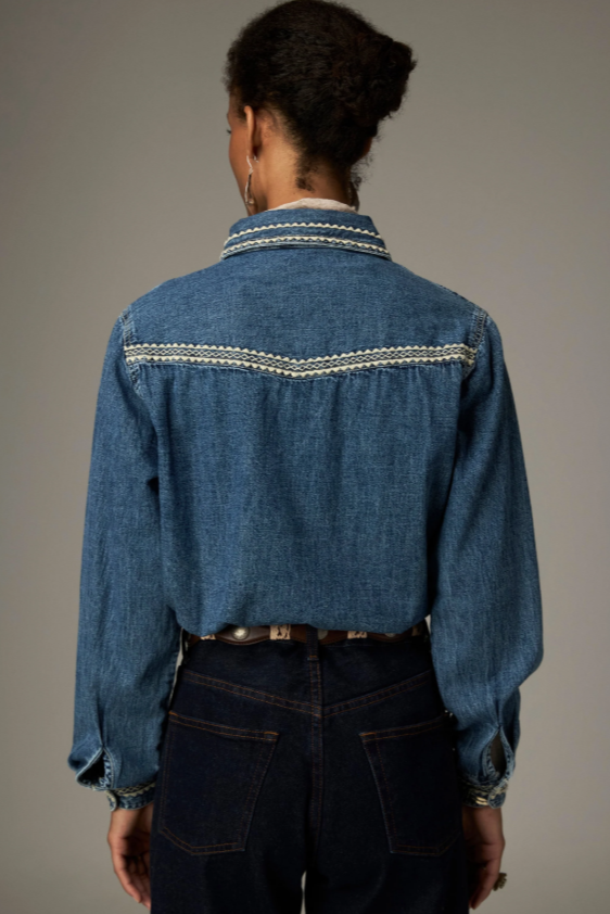 Maison Hotel camisa zach azzurro - Imagen 5
