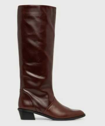 Alternative view of AUGUSTA botas Sarah en piel color chocolate