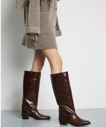 AUGUSTA botas Sarah en piel color chocolate