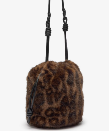 Alternative view of Yerse bolso pelo animal print