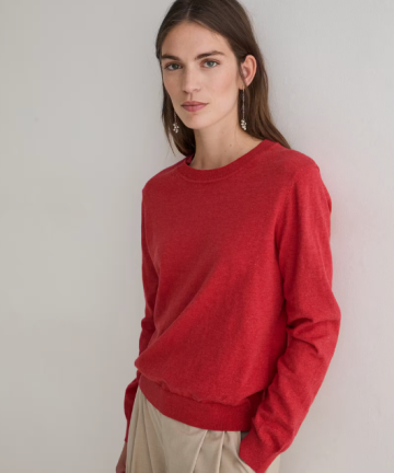 Yerse jersey básico rojo cuello caja