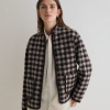 Yerse chaqueta lana cuadro vichy marrón