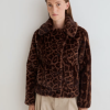 Yerse abrigo corto efecto pelo animal print - Imagen 5