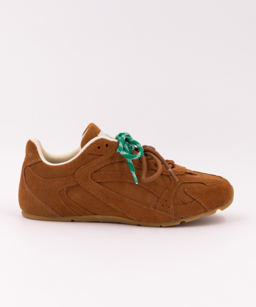 0 105 Cosmo Tan zapatillas de piel de ante camel