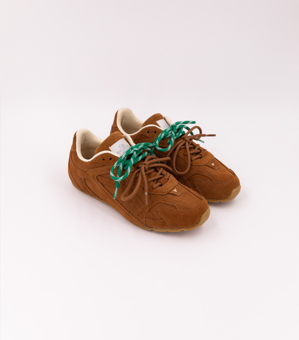 0 105 Cosmo Tan zapatillas de piel de ante camel - Imagen 2