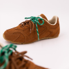 0 105 Cosmo Tan zapatillas de piel de ante camel - Imagen 3