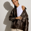Sessún cazadora Harriboyd coffee leather - Imagen 2