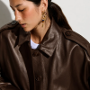 Sessún cazadora Harriboyd coffee leather - Imagen 3