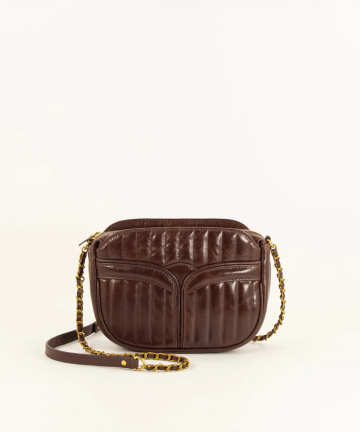 Sessún bolso divine leather castagna