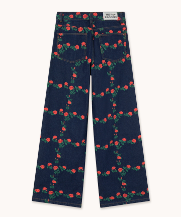 Alternative view of Tiny big sisters jeans roses grid con bordado berta
