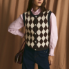 Sophie+Lucie chaleco arlequin punto mantequilla - Imagen 2