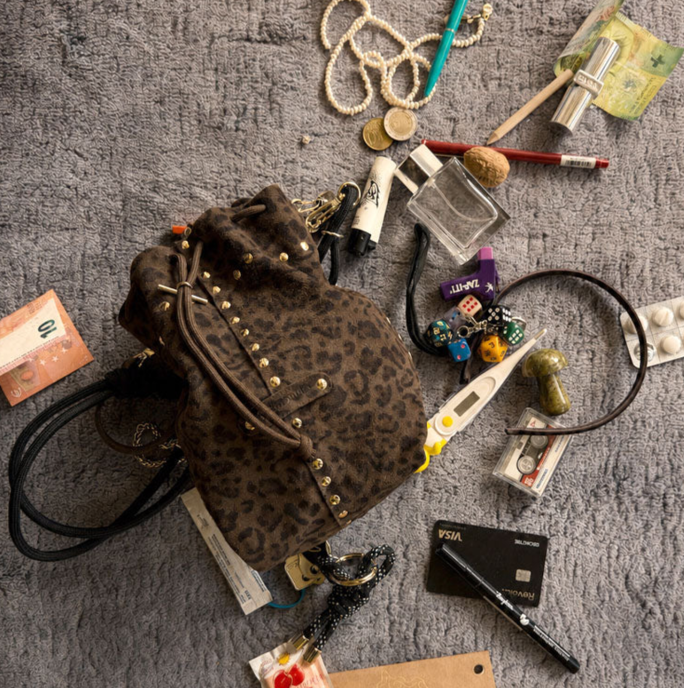 Craie studio bolso beco stud léo choco - Imagen 5