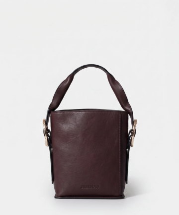 JIMENAS bolso bucket testa di moro