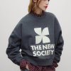 TNS sudadera logo mujer gris oscuro