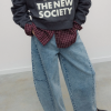 TNS sudadera logo mujer gris oscuro - Imagen 2