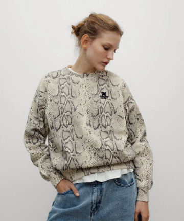 TNS sudadera mujer logo estampado serpiente