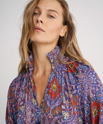 Alternative view of Magnolya vestido colette primrose blue