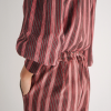 Magnolya pantalón rayan granate stripes velvet - Imagen 2