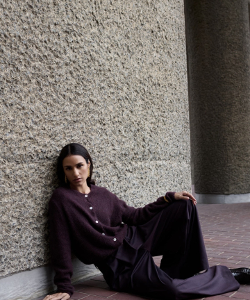 Alternative view of By Bar cleo cardigan deep wine
