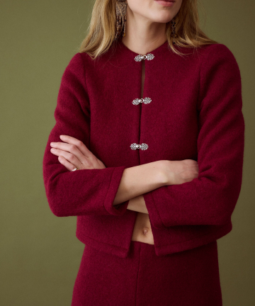 JoSephine chaqueta manolo lana burgundy