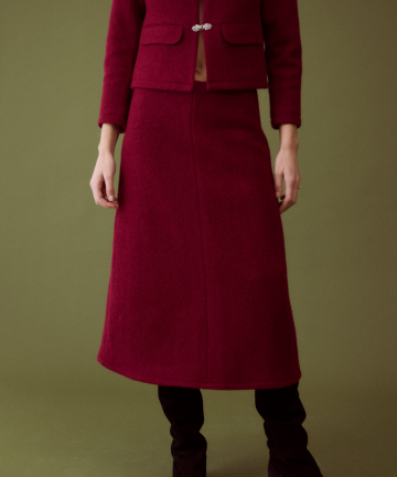 Alternative view of JoSephine chaqueta manolo lana burgundy