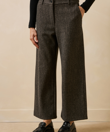 La Fee pantalón crep tanac mezclilla gris
