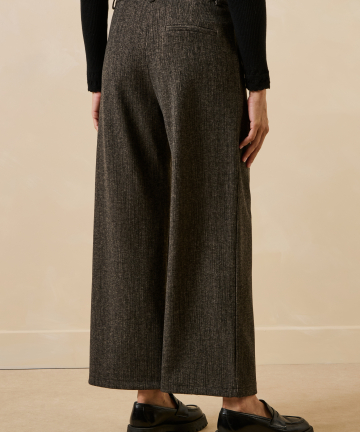 Alternative view of La Fee pantalón crep tanac mezclilla gris