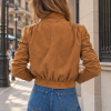 Sophie+Lucie chaqueta bomber ante ocre - Imagen 2