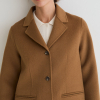 Yerse abrigo camel lana handmade - Imagen 5